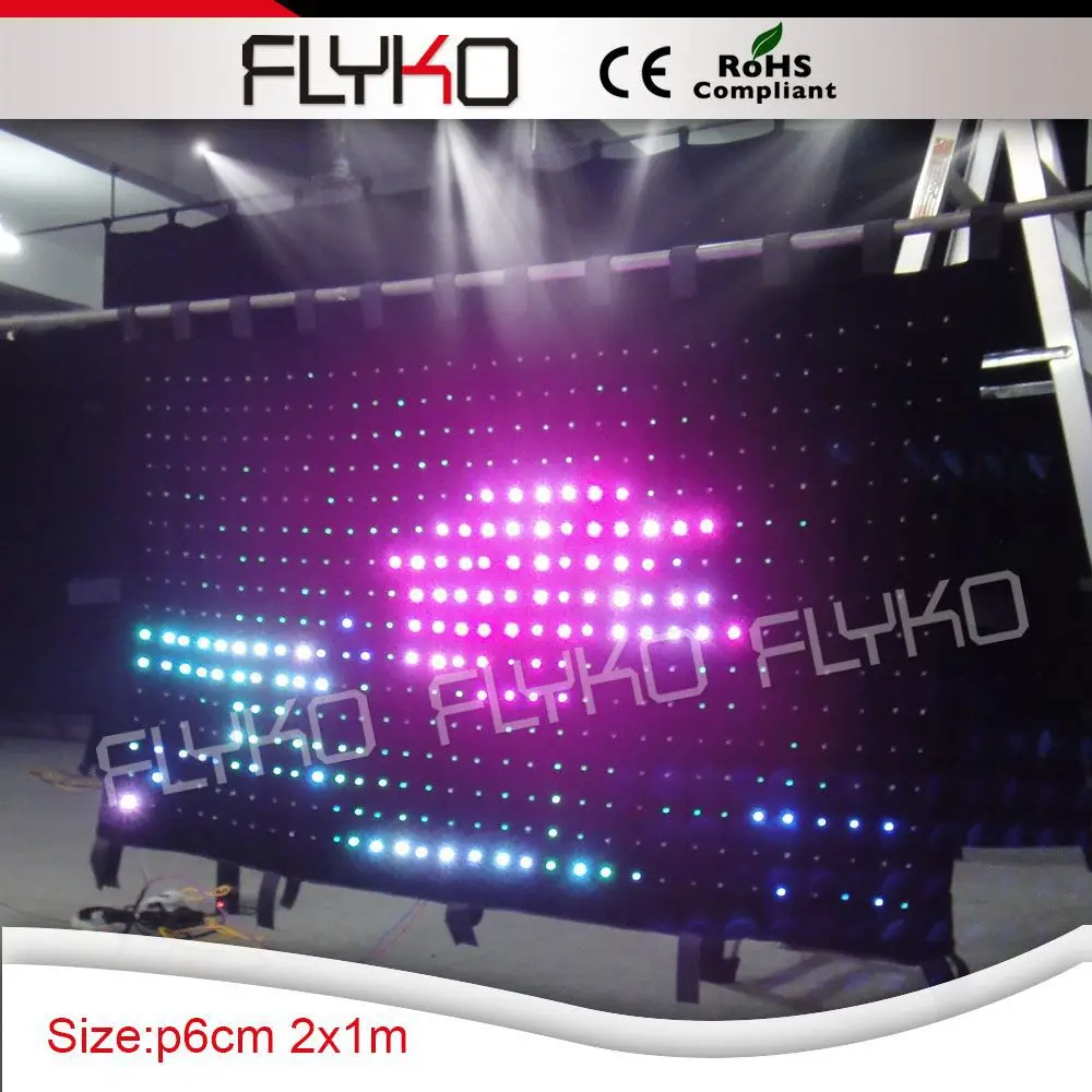 Programable Led video cloth backdrop dmx /SD Control Carton box packing