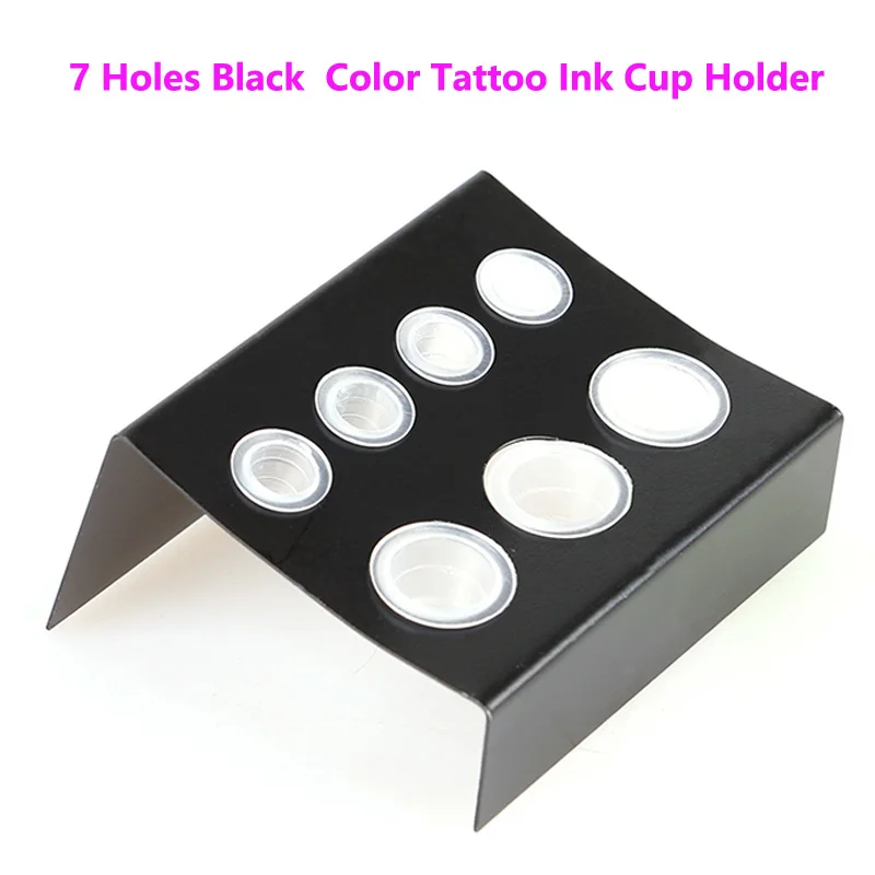 7  Or 22  Holes Pigment Container Stand Tatoo Accessories Supplies Stainless Steel Tattoo Permanent Makeup Ink Cup Holder