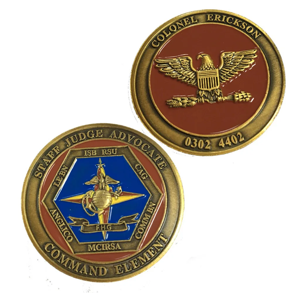 Factory direct double sided 3D coin cheap custom USA military challenge coin