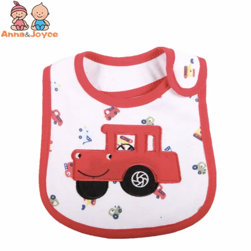 3pc Baby Girl Boy Towel Saliva Waterproof New Kids Cartoon Pattern 3 Layer Toddler Lunch Bibs Burp Cloths