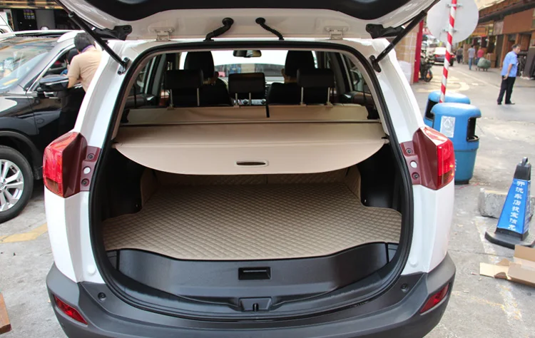 For TOYOTA RAV4 2014 2015 2016 2017 2018 Aluminum+Canvas Rear Cargo Cover privacy Trunk Screen Security Shield shade Accessories