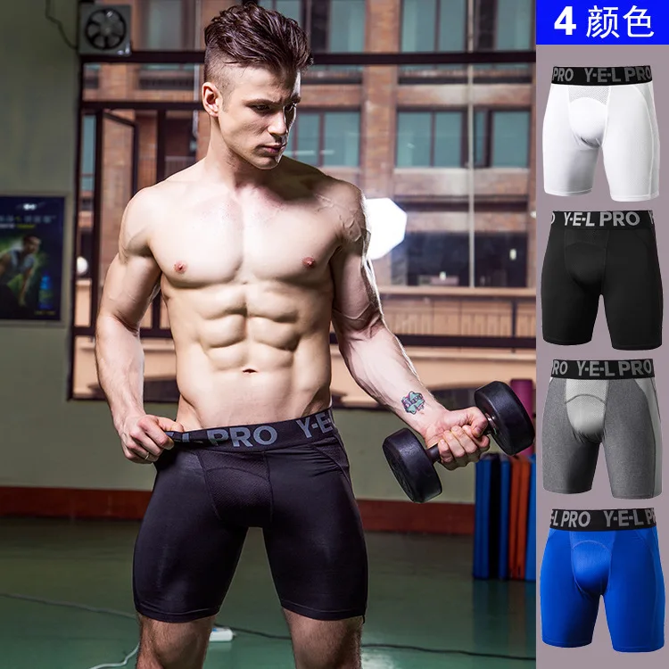 Men Compression Shorts Base Layer Thermal Skin Bermuda Shorts Gym Fitness Men Cossfit Bodybuilding  Tight Shorts