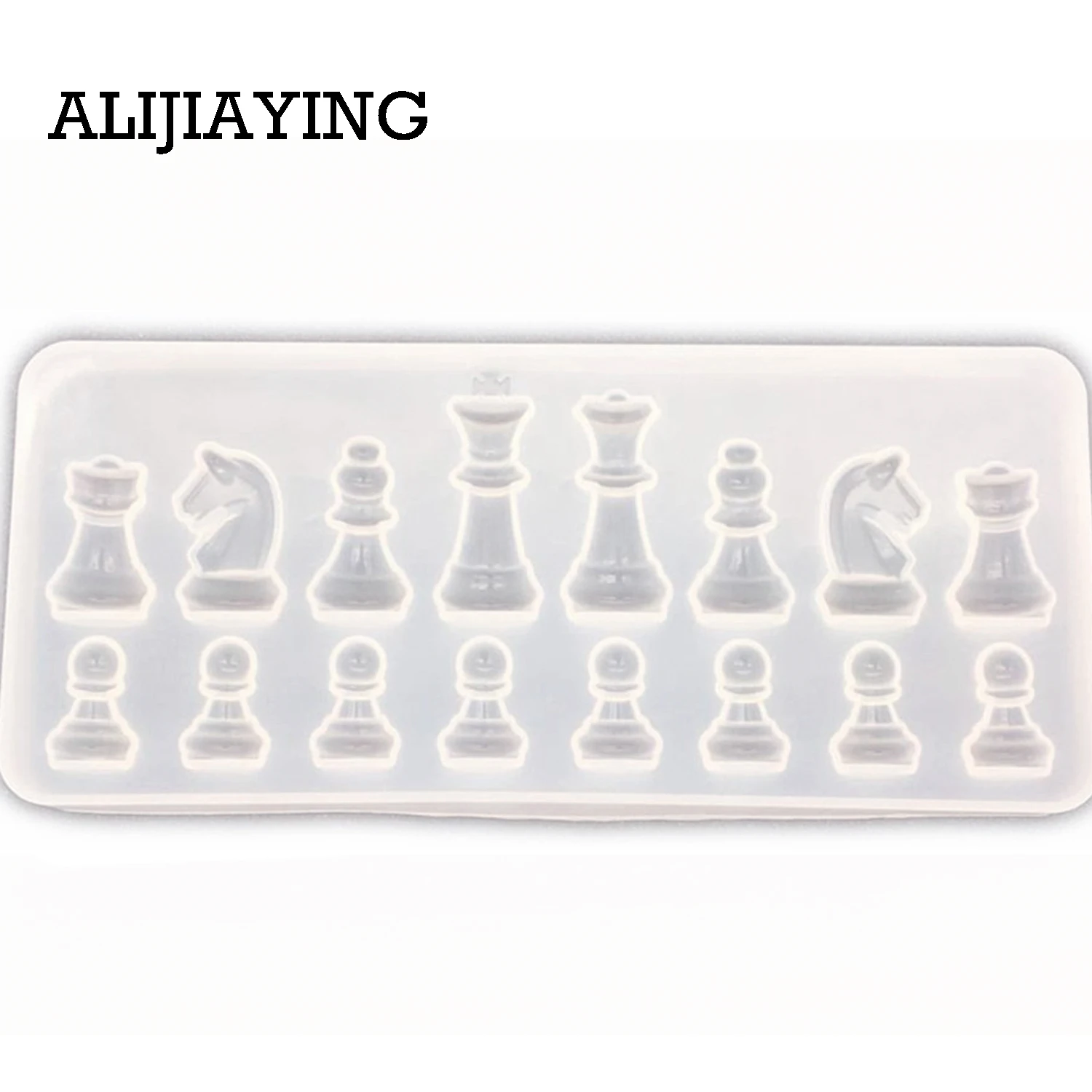 M0216 International Chess Shape Silicone Mold DIY Clay Epoxy Resin Mold Pendant Molds Candy Chocolate cake decorating tools