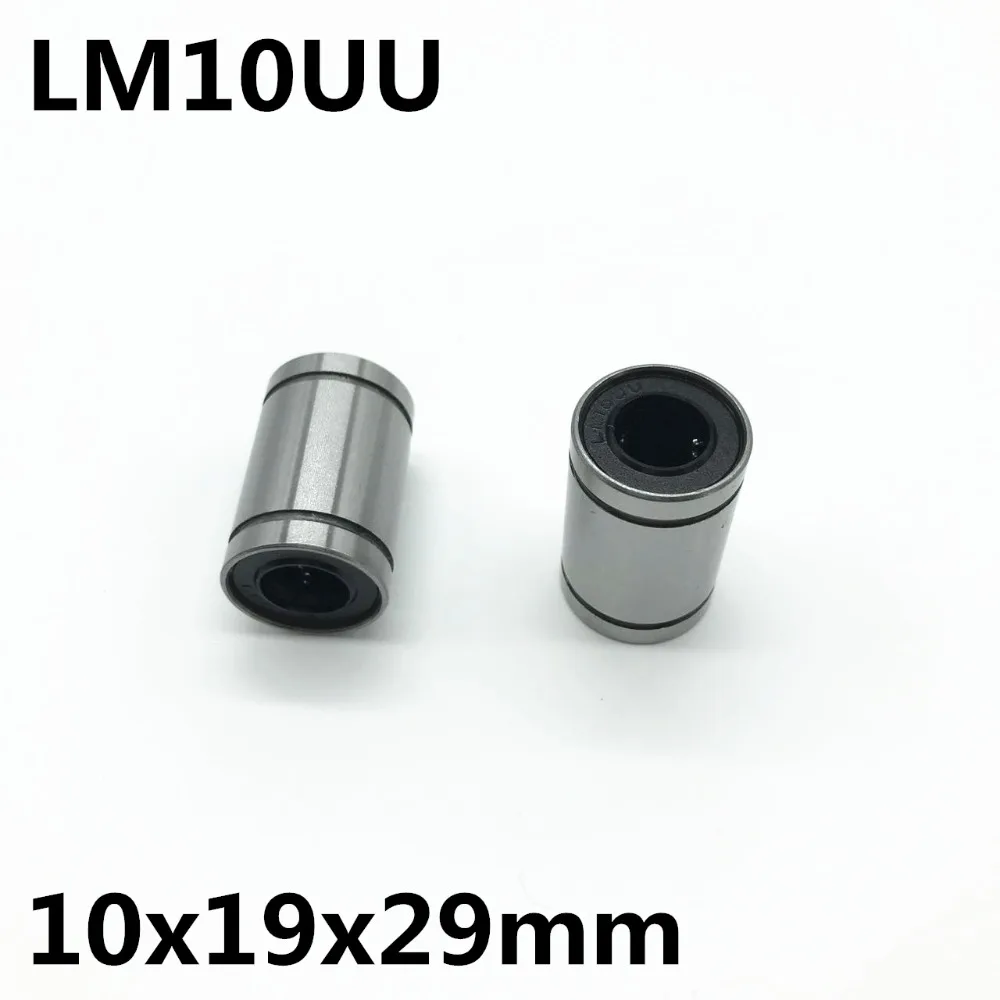 10pcs LM10UU ball bearing inner diameter 10x19x29mm guide linear optical axis bearings Linear motion bearings high quality