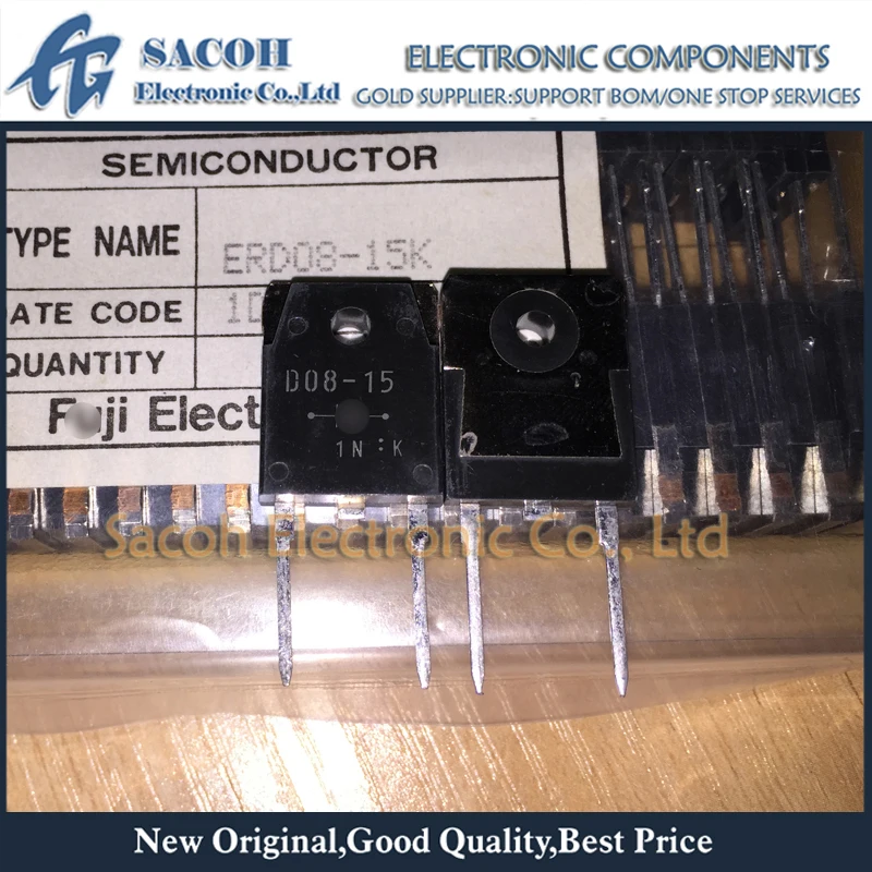 New Original 10Pcs/Lot ERD08-15K D08-15K OR ERD08M-15A D08M-15A OR D08M-13 TO-3P 8A 1500V