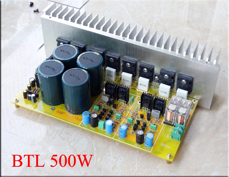 

NJW0281 NJW0302 / MJL4281 MJW4302 / 5200 1943 BTL Fully symmetric double difference Amplifier board DIY kts