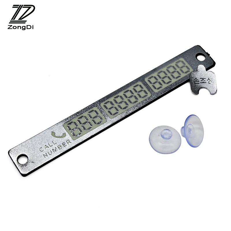 ZD Car-Styling Luminous Phone Number Parking Card Stickers For Ford Focus 2 3 Fiesta Mondeo Ranger Kuga Seat Leon Ibiza Lexus