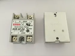 1PCS SSR10DA/SSR25DA/SSR40DA/SSR50DA/SSR60DA/SSR80DA/SSR100DA SSR40AA SSR40DA-H SSR relay,input 3-32VDC output 24-380VAC