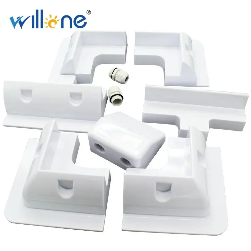 Willone 7 шт ABS PV Панель Солнечная Монтажная структура белый