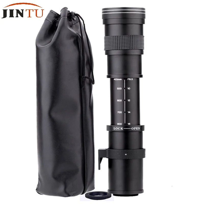 Imagem -03 - Jintu Lente Zoom f 4201600 mm f 8.3 hd Lente Teleobjetiva Mais Lentes para Canon 750d 650d 550d 800d 60d 80d 90d 450d 1300d