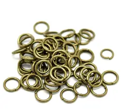 Doreen Box Lovely 200PCs Antique Bronze Open Jump Rings 10mm(3/8