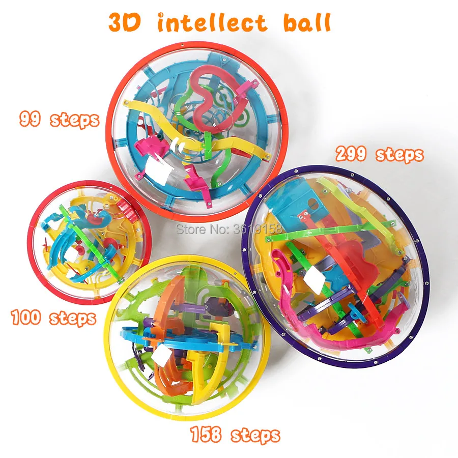 3D Magische Intellekt Maze Ball 99/100/158/299 schritte, IQ Balance Magnetische Kugel Marmor Puzzle Spiel für Kind und Erwachsenen Spielzeug