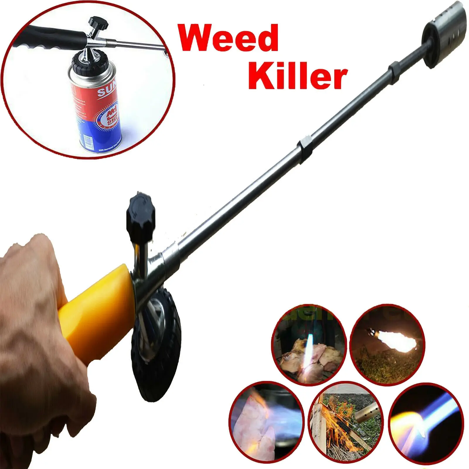 Weed Killer Grass Shrub Garden Kill Burner Fire Butane Gas Torch - upgrade style