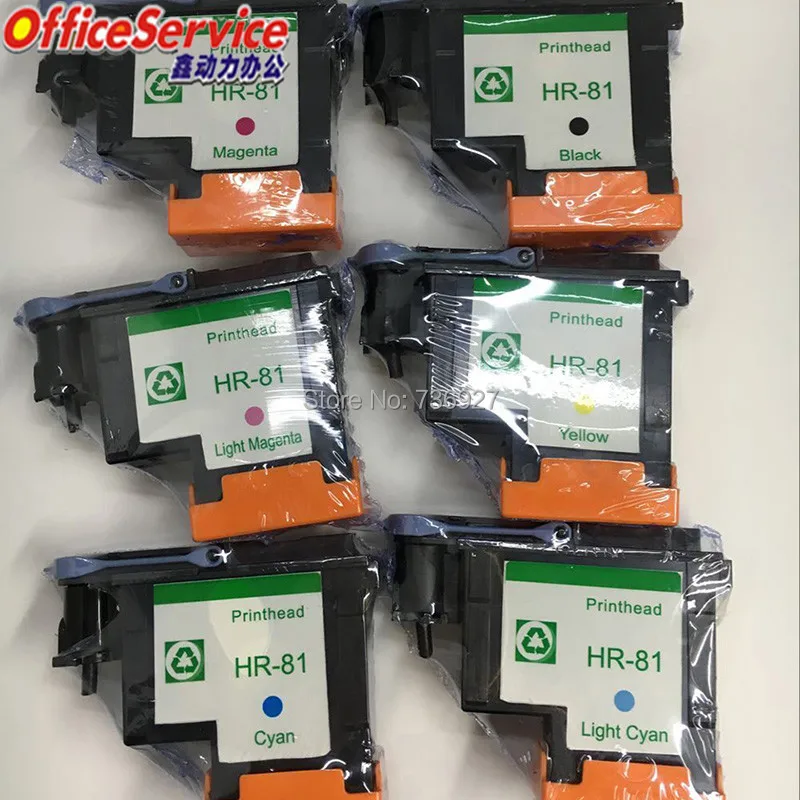 

6 Color print head Compatible For HP 81 hp81 ,for Designjet 5000 5500 5500ps ,81 Printhead , C4950A-C4955A Cartridge Head