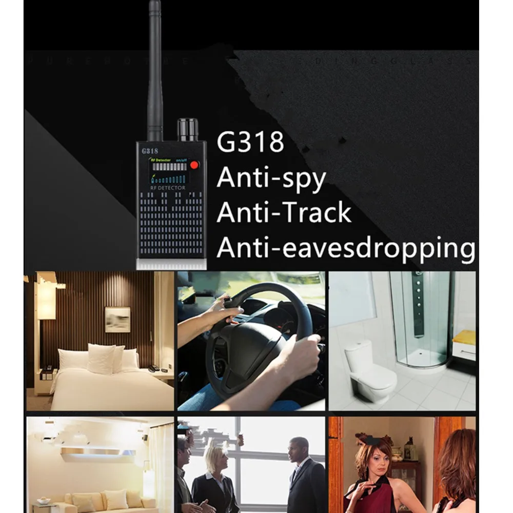 Anti-Spy Amplification Signal Scanner RF Spy Bug camera wireless Detector Frequency Sweeper GSM CDMA GPS Tracker Finder