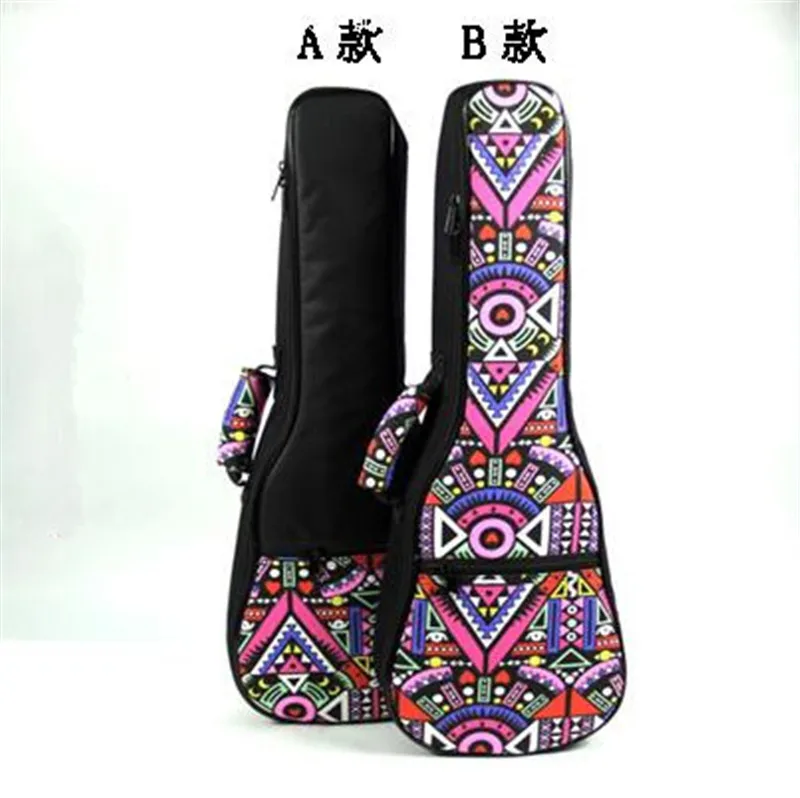 Design 21 23 24 26inch soprano concert tenor ukulele bag backpack case soft gig padded pattern creative gifts for kids girl boy