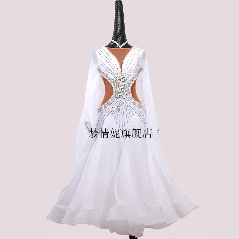 

ballroom dance competitio Women Costumes Performance Dance Ballroom Competition Dresses Modern Waltz Foxtrot Standard Ballroom