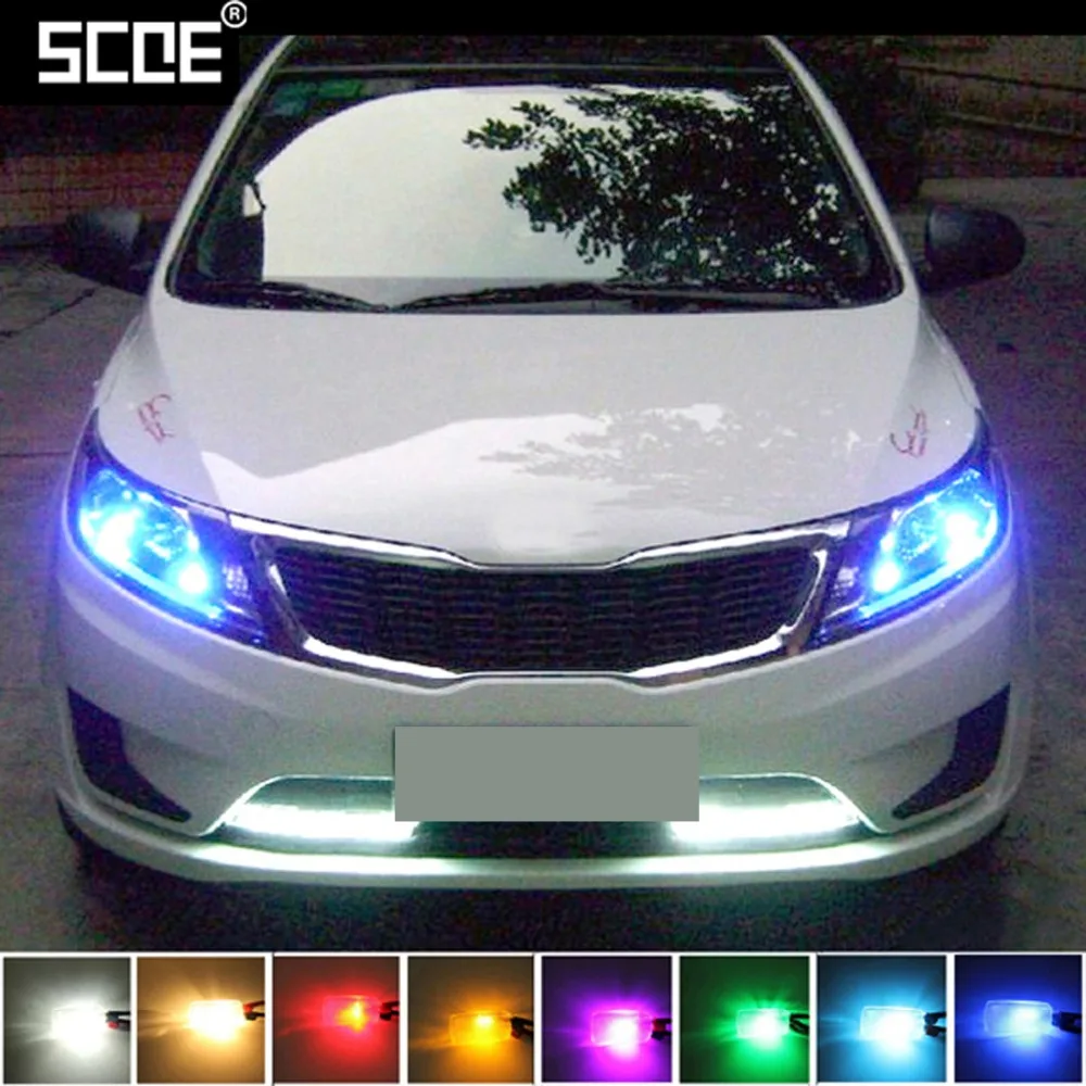 SCOE For Kia Rio 1 2 K2 Ceed K3 K5 Forte Sportage Cerato Carens Sorento 2X12SMD LED Front Clearance Light Car Styling