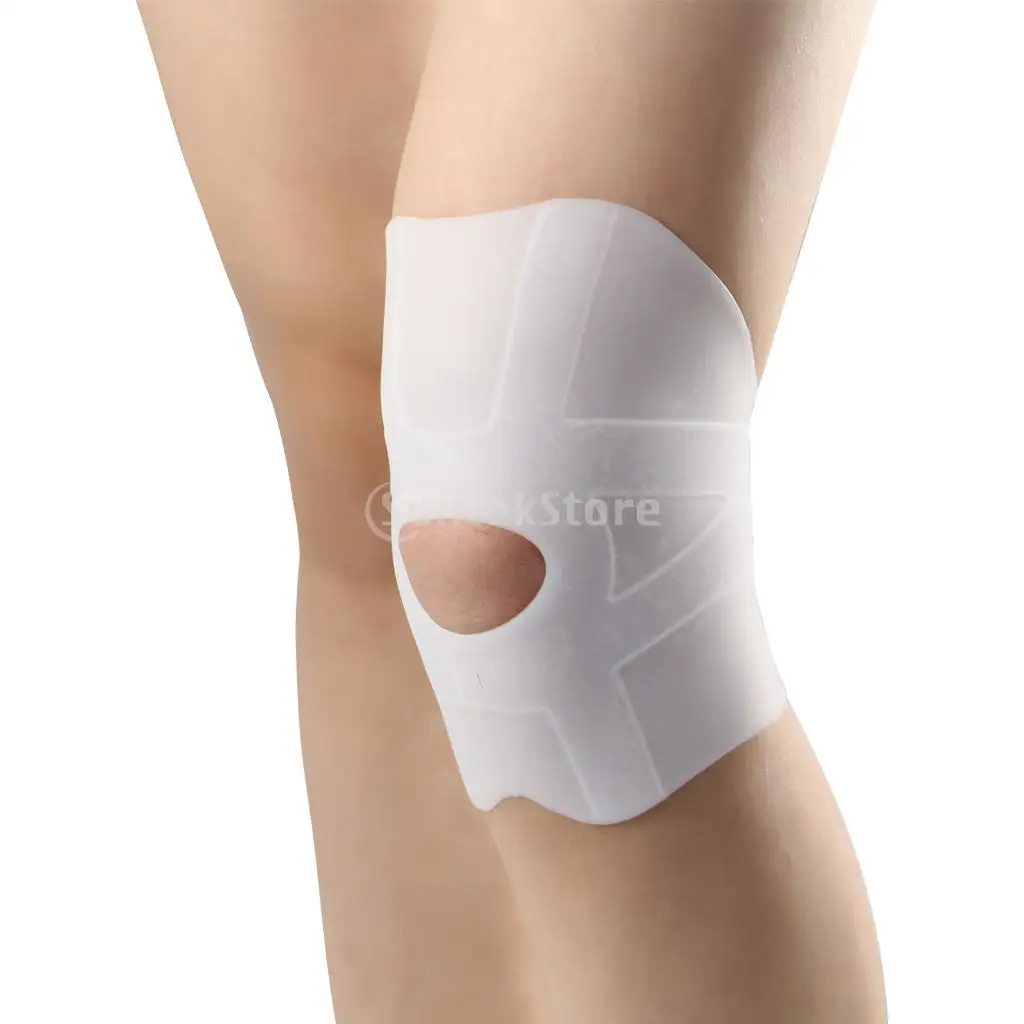 1 Pair Soft Silicone Gel Kneecaps Knee Pad Brace Kneepad Support Wrap Guard Strap Knee Joint Pain Patella Stabilizer