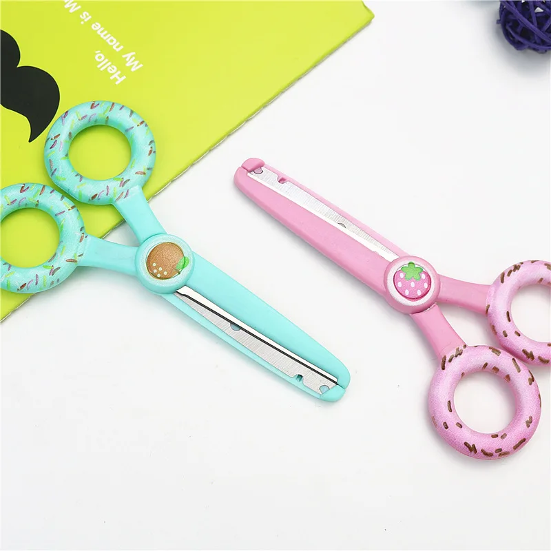 child safety scissors  craft cutting tool Office school stab-resistant stationery scissors