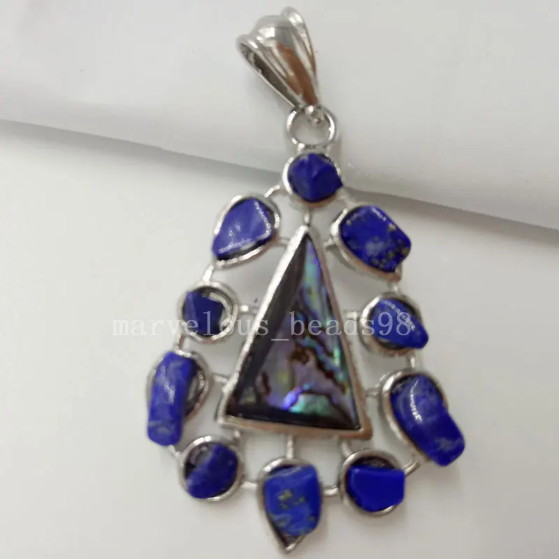 مجوهرات جميلة نيوزيلندا Ablone شل فراشة قطرة مستديرة الفن النساء الرجال قلادة حبة 1 قطعة WB497