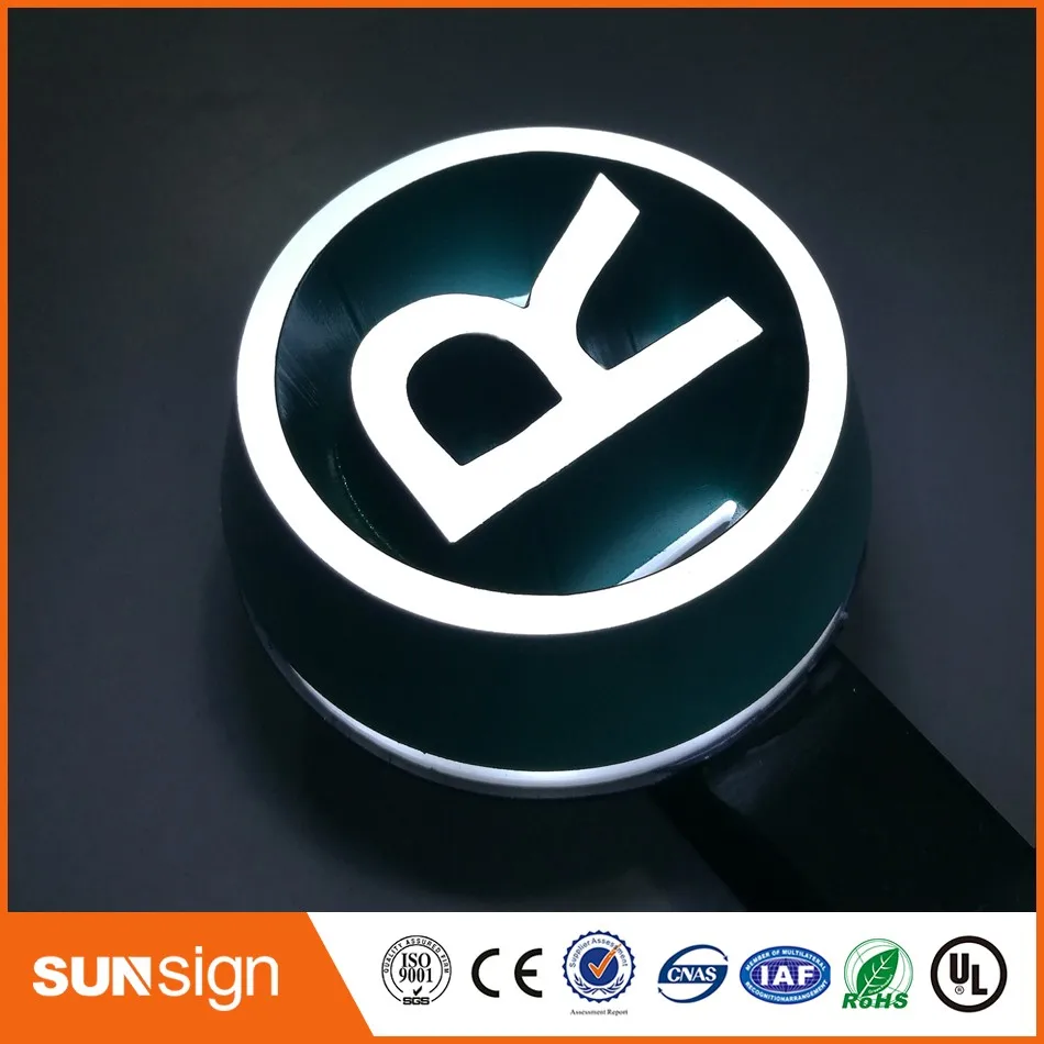 Top quality custom made waterproof acrylic led sign full light handmade PMMA letter fro business shopfront