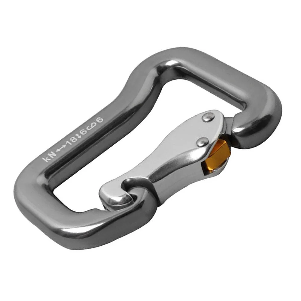 Aluminum Alloy Paragliding Paraglider Carabiner Press Auto Locking Paragliding Rectangular Reserve Parachute Buckle Hook