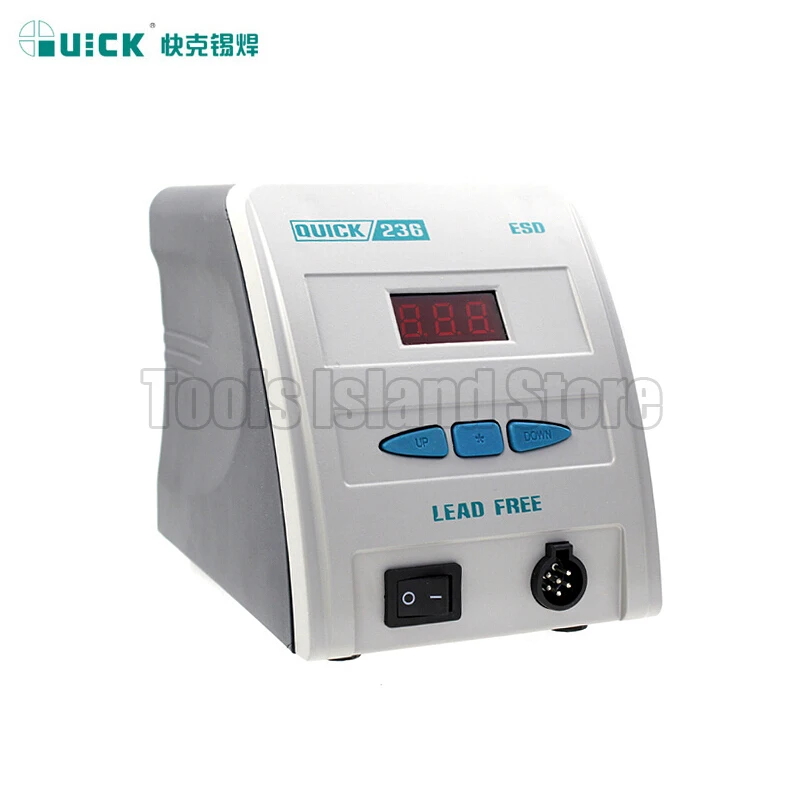 QUICK 236 220V 90W ESD Safe LEAD-Free Soldering Station Adjustable Temperature Welding Soldering Iron BGA Rework Station