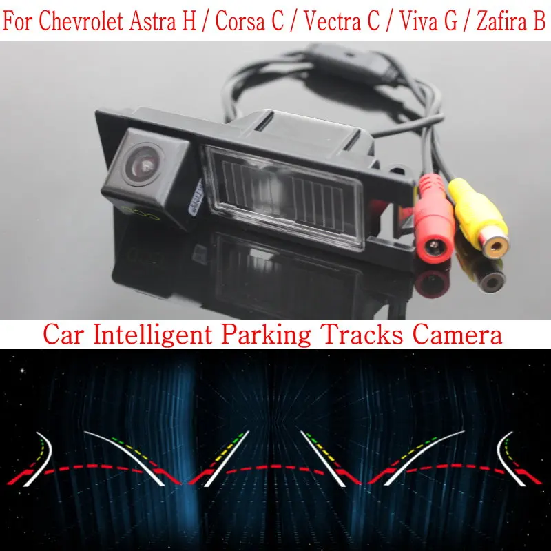 

Car Intelligent Parking Tracks Camera FOR Chevrolet Astra H Corsa C Vectra C Viva G Zafira B Car Rear View Trajectory Camera