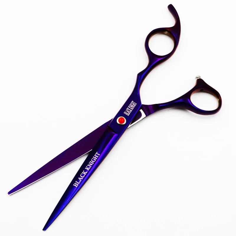 BLACK KNIGHT Professional Hairdressing scissors 7 inch Cutting Barber shears pet scissors purple style