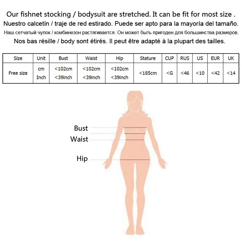 Women Sexy Lingerie Bodystocking Sexy Costumes Hot Bodysuit Intimate Open Crotch Babydoll Erotic Plus Size