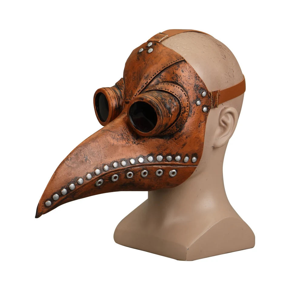 

Steampunk Plague Doctor Mask Latex Bird Beak Doctor Mask Long Nose Masks Cosplay Costume Funny Face Wear Halloween Party New