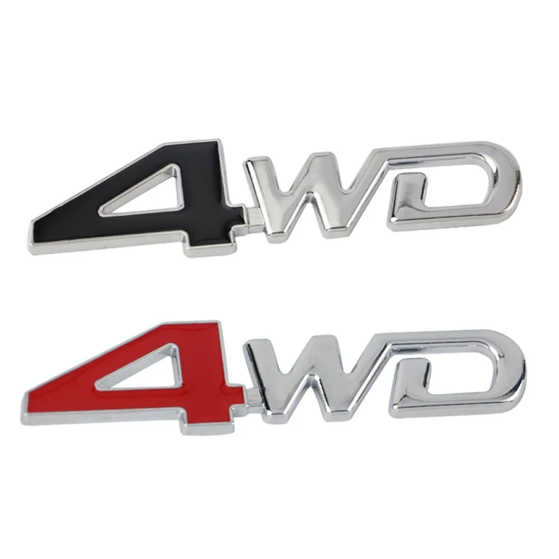 OVERE 1PC Auto Car 3D Metal Sticker 4WD 4X4 For VW Golf 4 7 5 MK4 Mazda 6 cx-5 Peugeot 206 207 208 508 Touareg Tiguan