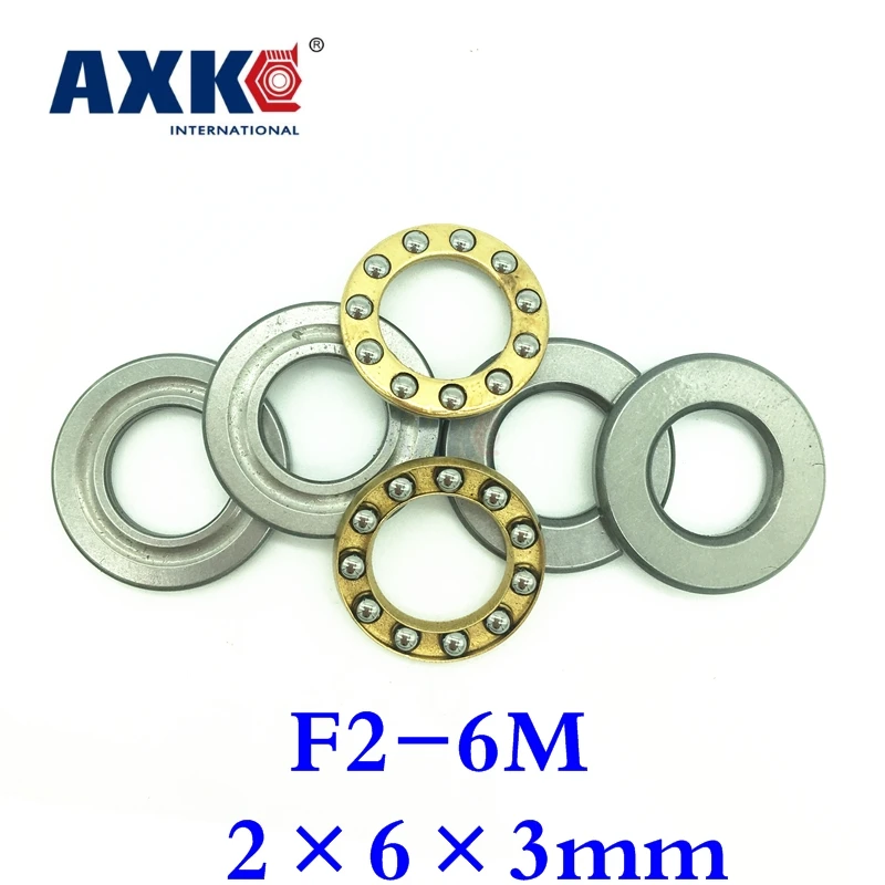 2023 Rushed Ball Bearing 10pcs Axk F2-6m Axial Ball Thrust Bearings 2mm X 6mm 3mm Free Shipping High Quality 2*6*3mm 2x6x3mm