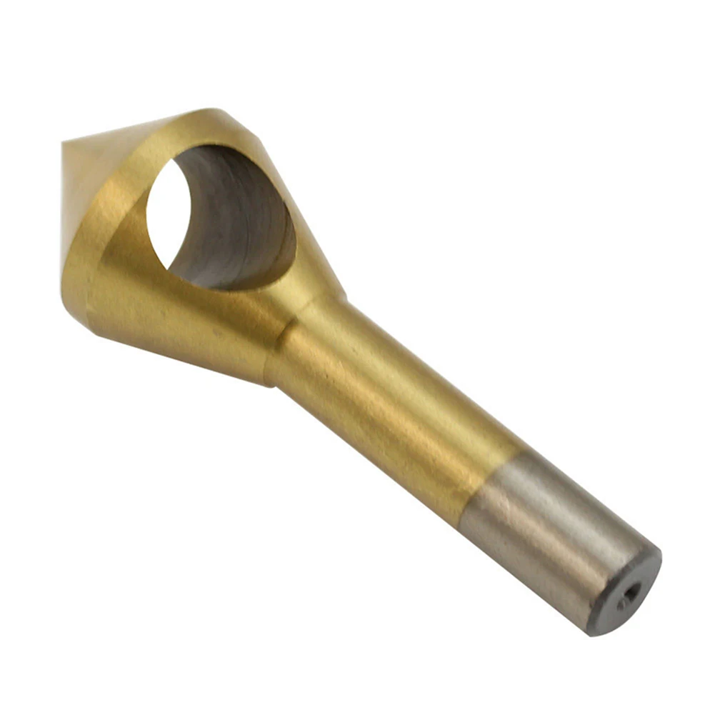 4 stücke HSS Titanize 90 Grad Crosshole Senker Entgraten Fase Bohrer Bit Set Tool