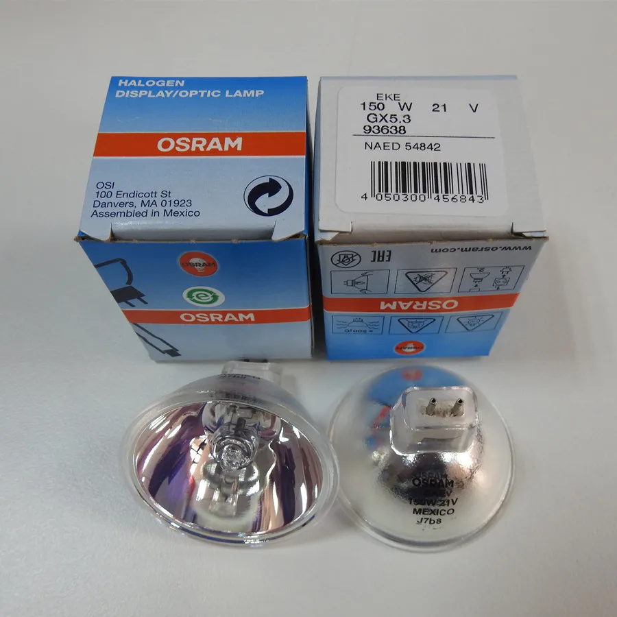 For OSRAM EKE 93638 21V 150W Halogen Lamp,Colposcope Microsope Light Source,21V150X GX5.3 Bulb