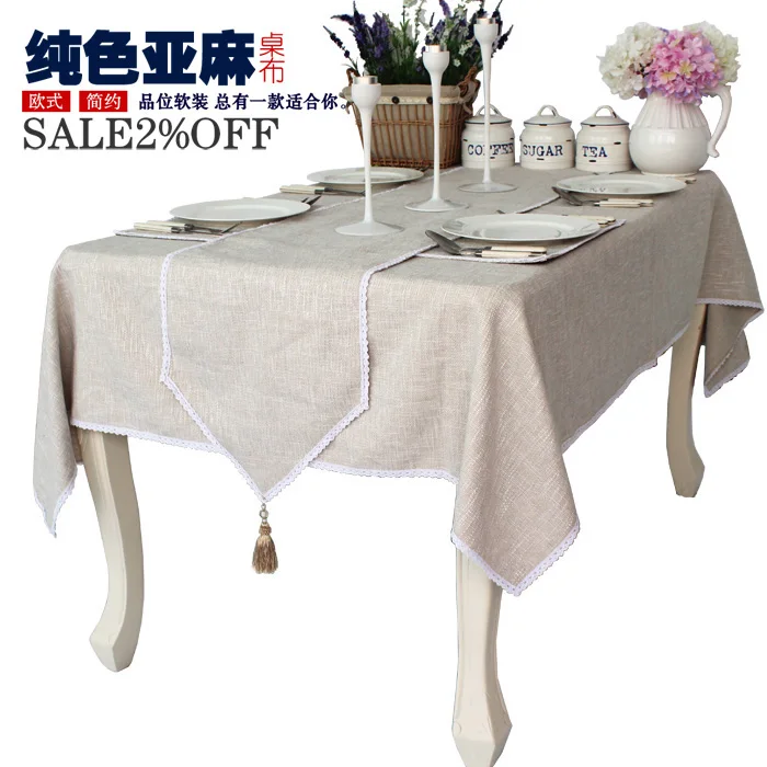 Continental white tablecloths cloth tablecloths tablecloth table cloth cotton rustic coffee table cloth tablecloths table flag