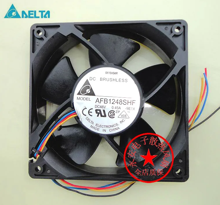 

Delta Electronics AFB1248SHF 9E1X Server Cooling Fan DC 48V 0.45A 120x120x32mm