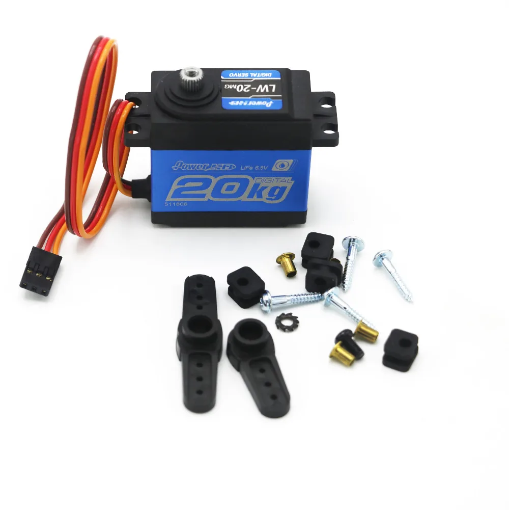 Power HD LW-20MG Waterproof Digital Servo For 1/10 1/8 RC Car RC Model JR/futaba Compatible