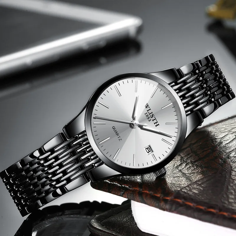 Top Brand Luxury Couple Watches Women Men Waterproof Business Quartz Ultra-thin Wrist Watch Ladies Male Clock Relogio Masculino