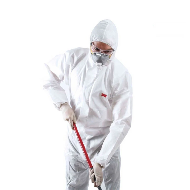 3M 4515White Non-Woven fabric Coverall Clothes Anti static and Anti chemical liquid splash and effective protection of particles