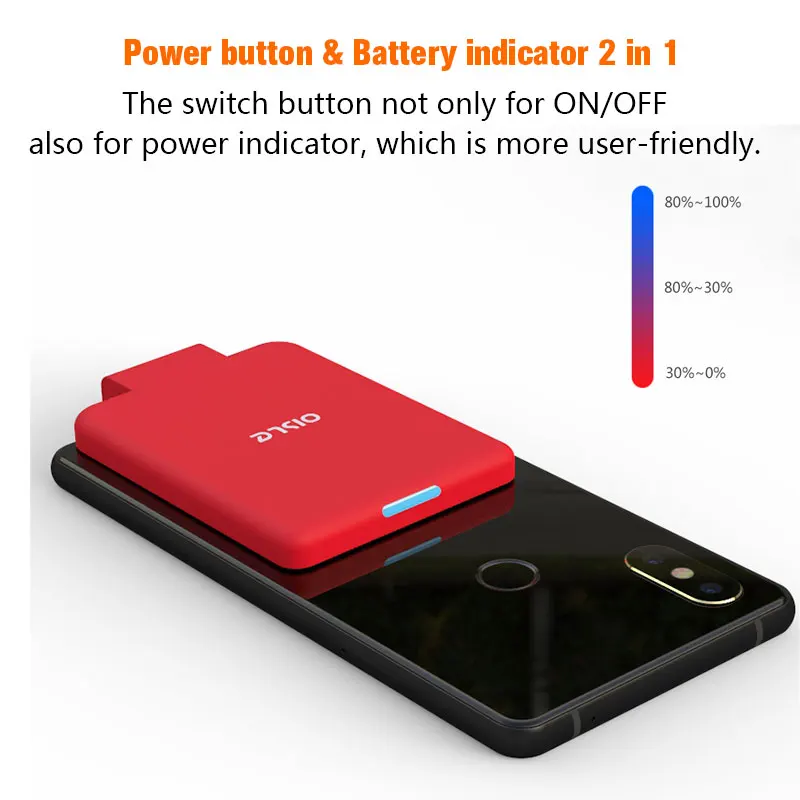 OISLE TYPE-C High Capacity Slim Battery Charger Case For iPhone 15/16 Pro HUAWEI External Pack Backup Power Bank Portable USB-C