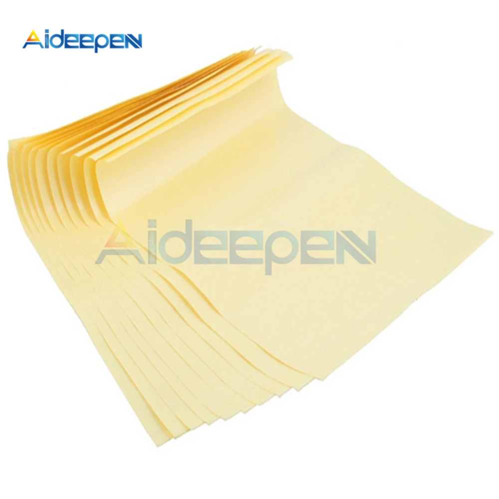 10PCS A4 Toner Heat Transfer Paper For DIY PCB Electronic Prototype Mark Yellow