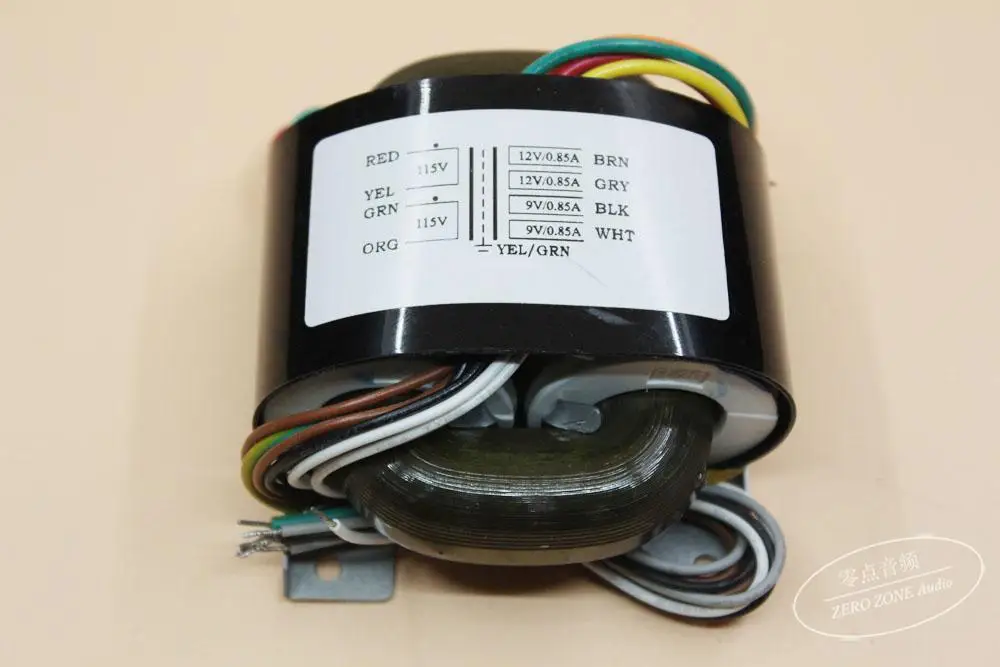 

GZLOZONE 40VA High-quality R-type Transformer 40W Transformer 0-9V 0-9V 0-12V 0-12V For AMP / DAC