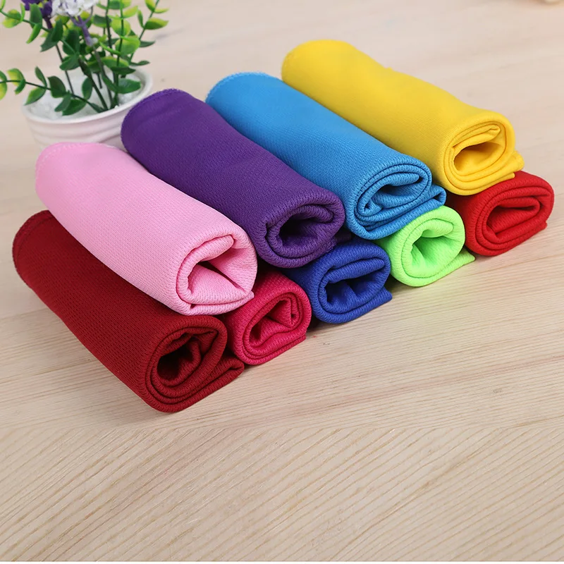 New Fashion many Colors  Ice Towel Utility Enduring Instant Cooling Towel Heat Relief Reusable Chill Cool Towel