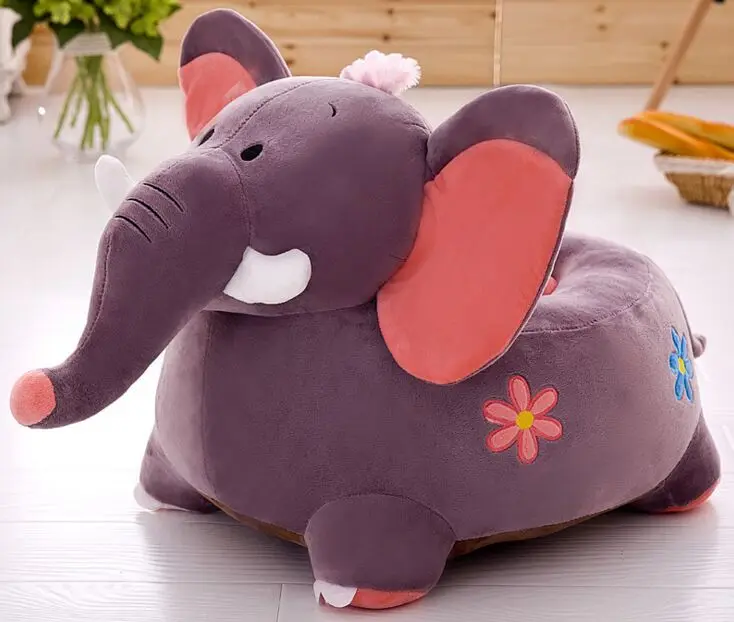 

plush elephant sofa toy cartoon elephant design sofa floor seat tatami doll about 50x45cm s1968