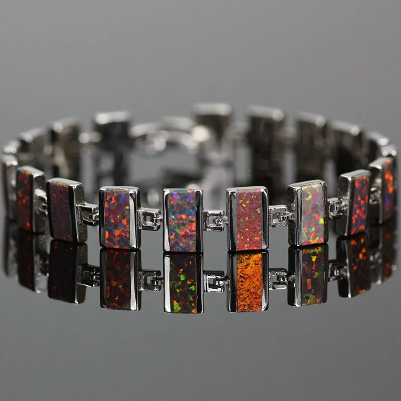 

JLB-042 Unique Design Luxury Fire Brown Opal Gem Bracelet Charm Bracelets & Bangles for Women