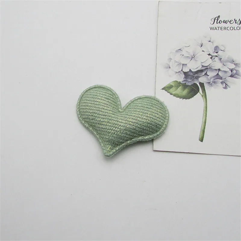 30 Stück/Los 5*4cm gestreifte Herz-Pads, Aufnäher, Applikationen für Bastelarbeiten, Kleidung, Nähzubehör, DIY-Haarspangen-Accessoires – Detail 6