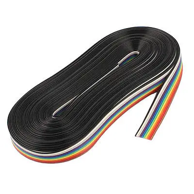 10M 10Pin Rainbow Color Flat Ribbon Cable Jumper Wire