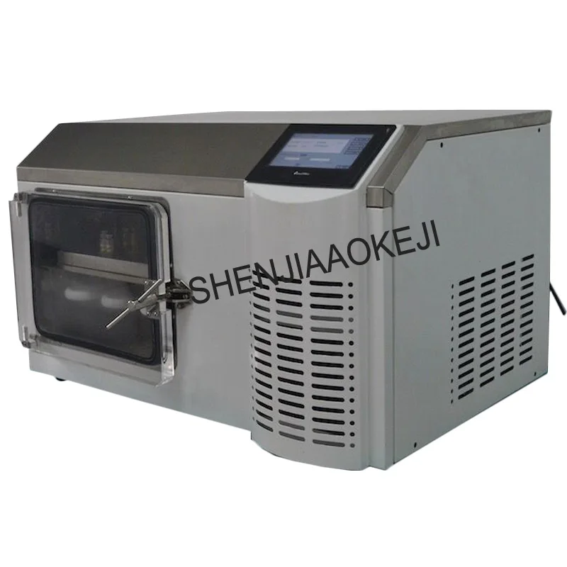 SJIA-5FE bench tipo pilota congelare asciugatrice Vassoio di riscaldamento congelare asciugatrice Attiva polipeptide liofilizzato in polvere asciugatrice 220 V/ 110 V 1100 W